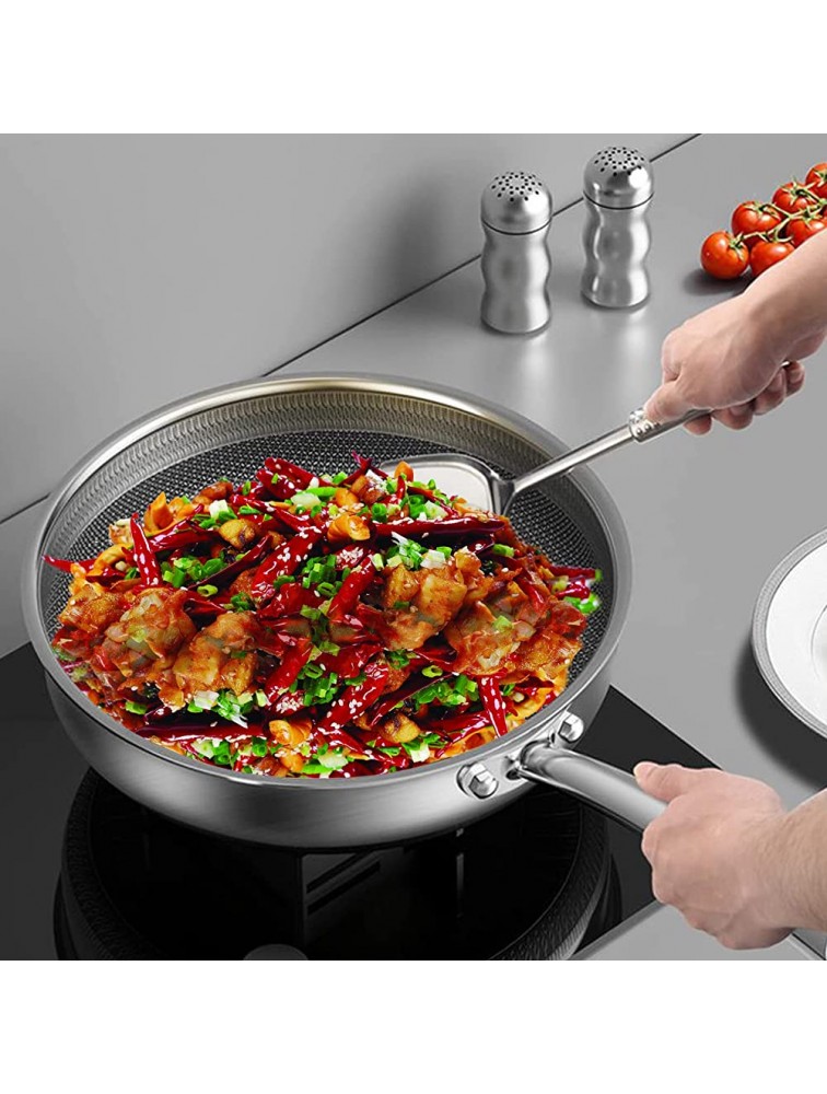 Chef's Classic Stainless Steel Non-stick Frying Pan Professional Cooking Pan Non-stick Frying Pan 11x1.5 inches - B00GUJ19R