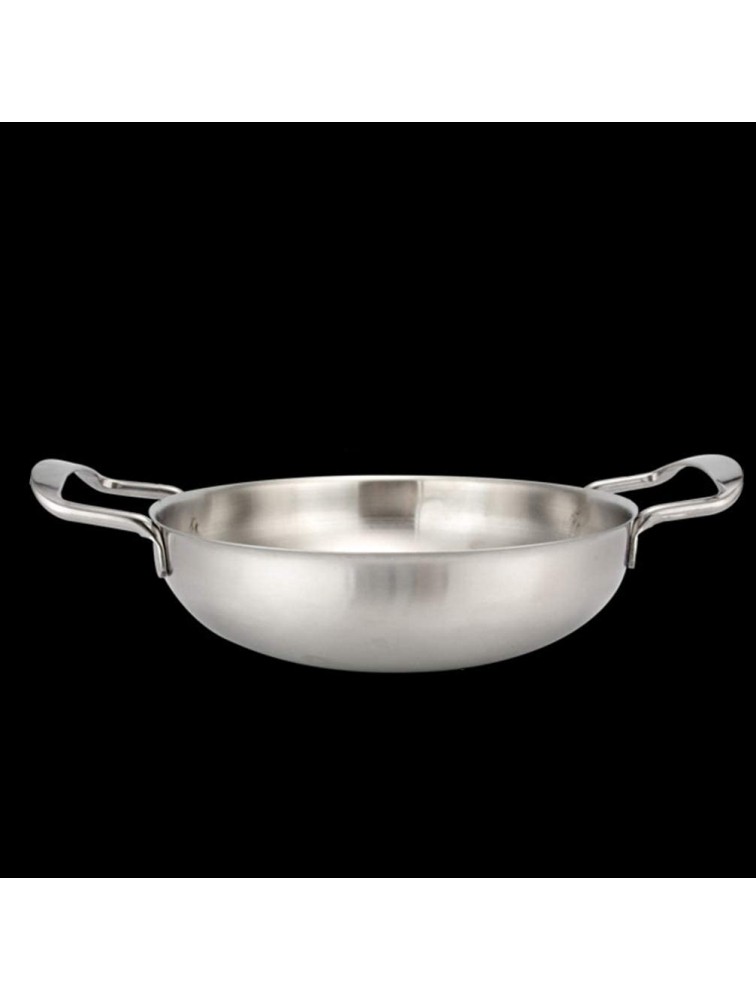 Hemoton 7.8- Inch Classic Stainless Steel Everyday Chefs Stir Fry Pan Nonstick Everyday Pan Silver - BQCFTDD3O