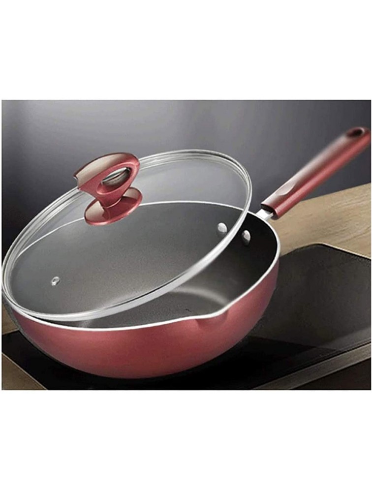 HHWKSJ Nonstick Skillet,Deep Frying Pan with Glass Lid,Cooking Pan with Handle Saute Pan Chef's pan Omelette Pans for All Stove Tops,Healthy and Safe Cookware - BEMRENIMU
