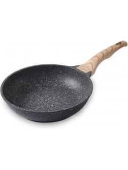 Motase 9.5 inch Non-stick Frying Pan Skillet Granite Coating Omelette Pan 100% PFOA free Cookware Pan Healthy Nonstick Stone Frying Chef's Pan Skillet - B9TTE15GT