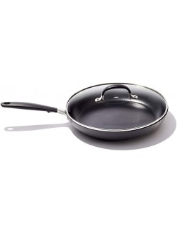 OXO Good Grips Hard Anodized PFOA-Free Nonstick 12" Frying Pan Skillet with Lid Black - B4WNU891I