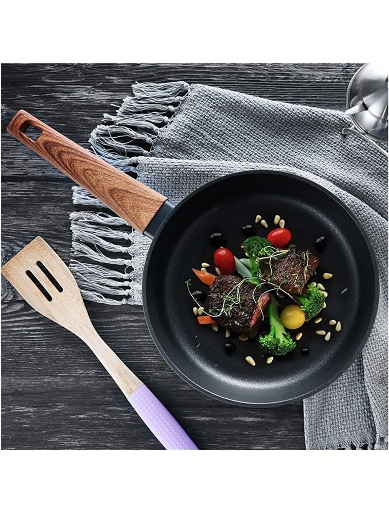 SHUOG Deep Fry Pan With Black Marble Coating Aluminium Induction Cooker Chef's Pans Sheet Size : 28cm - BLBVXXTI4