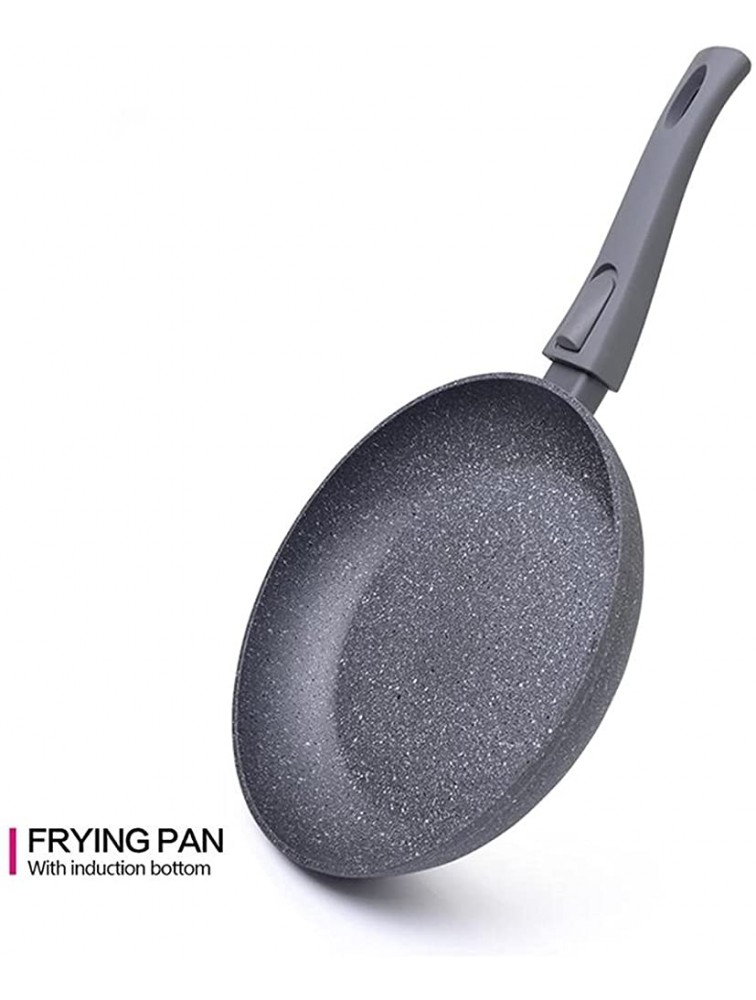 SHUOG Fry Pan With Detachable Handle Non-stick Coating Aluminium Dot Induction Cooker Pan Chef's Pans Sheet Size : 20cm - B2PDB036T
