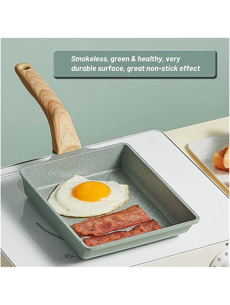 SHUOG Japanese Style Frying Eggs Pans Square Mini Non-stick Pan Aluminium Alloy Tamagoyaki Frying Pan Breakfast Cooking Tool Chef's Pans Color : Rectangle - BVMWQD1MK
