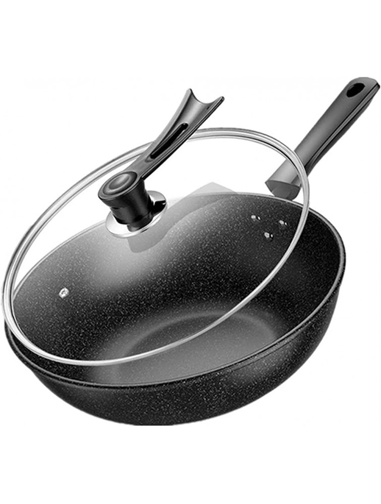 SHUOG Multi-function Non-stick Pan Gas Induction Cooker No Smoke Cooking Pancake Pan Pot Wok To Send Spatula Cookware Cast Iron Chef's Pans Color : 30cm - BU5OOW8ES