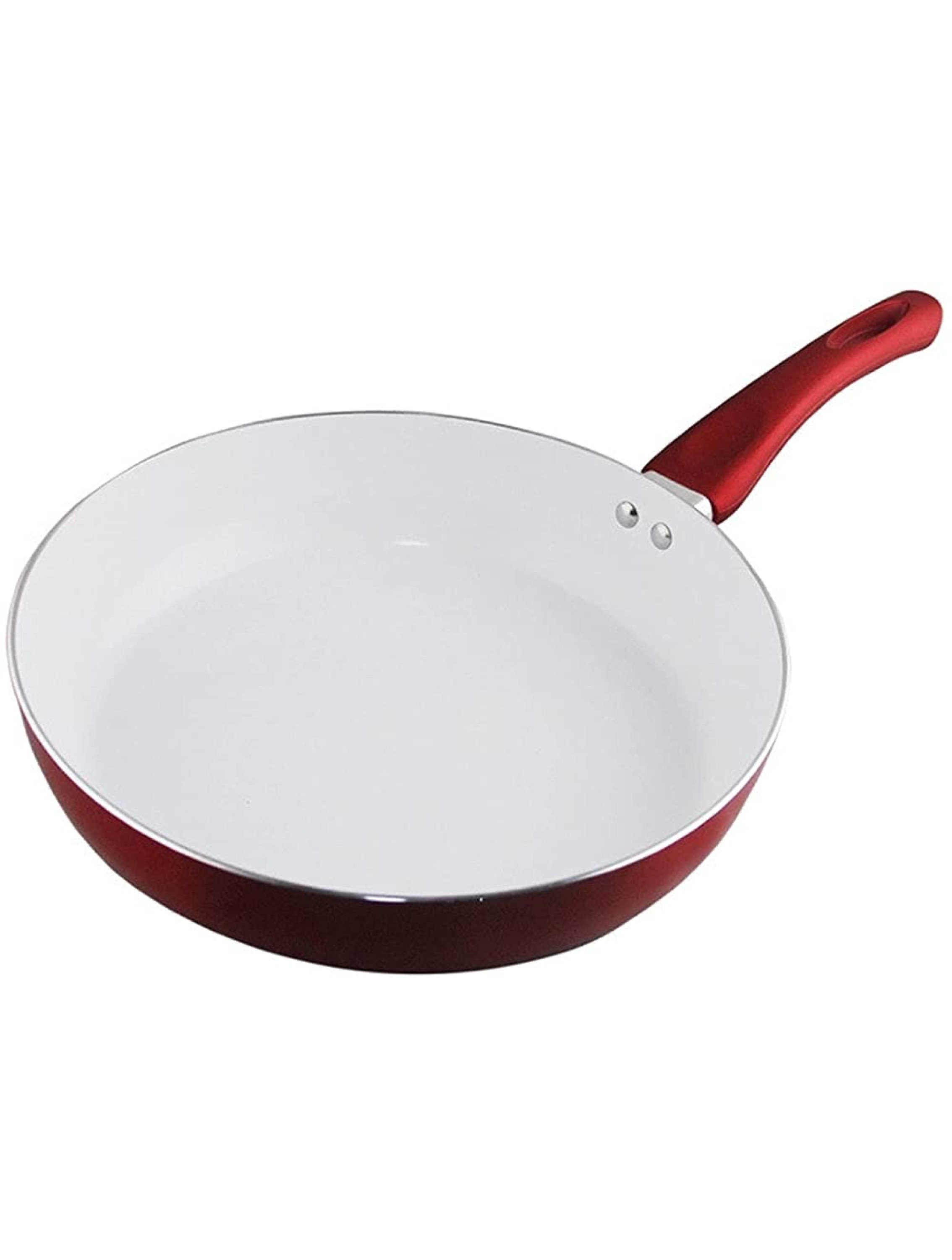 SHUOG Non-stick Copper Frying Pan With Nanoscale Ceramic Coating And Induction Cooking,Oven & Dishwasher Safe Panela De Ceramica Pot Chef's Pans Color : Red Sheet Size : 26cm - BT4N0ZGCG