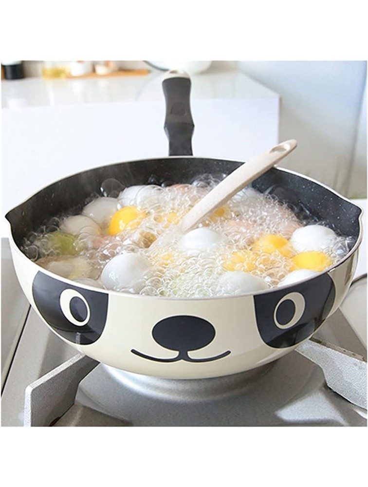 SHUOG Panda Pot Japanese Style Induction Cooker Universal Frying Pan Non-Stick Aluminum Pot Frying Pan Stone Pot Chef's Pans Color : 24 cm - BGST743AC