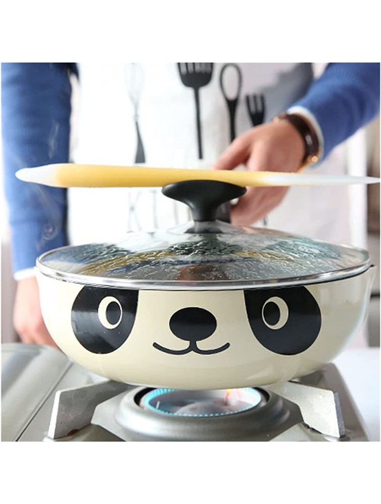 SHUOG Panda Pot Japanese Style Induction Cooker Universal Frying Pan Non-Stick Aluminum Pot Frying Pan Stone Pot Chef's Pans Color : 24 cm - BGST743AC