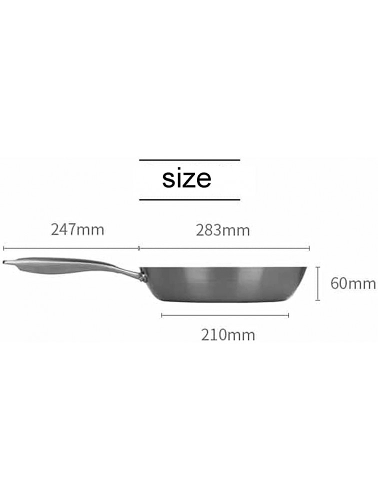 Stainless Steel Frying Pan 3-Ply Bonded Honeycomb Woks Woks And Stir Fry Pans Professional Chef Cooking Pan,11 In - BHF9S9GKY