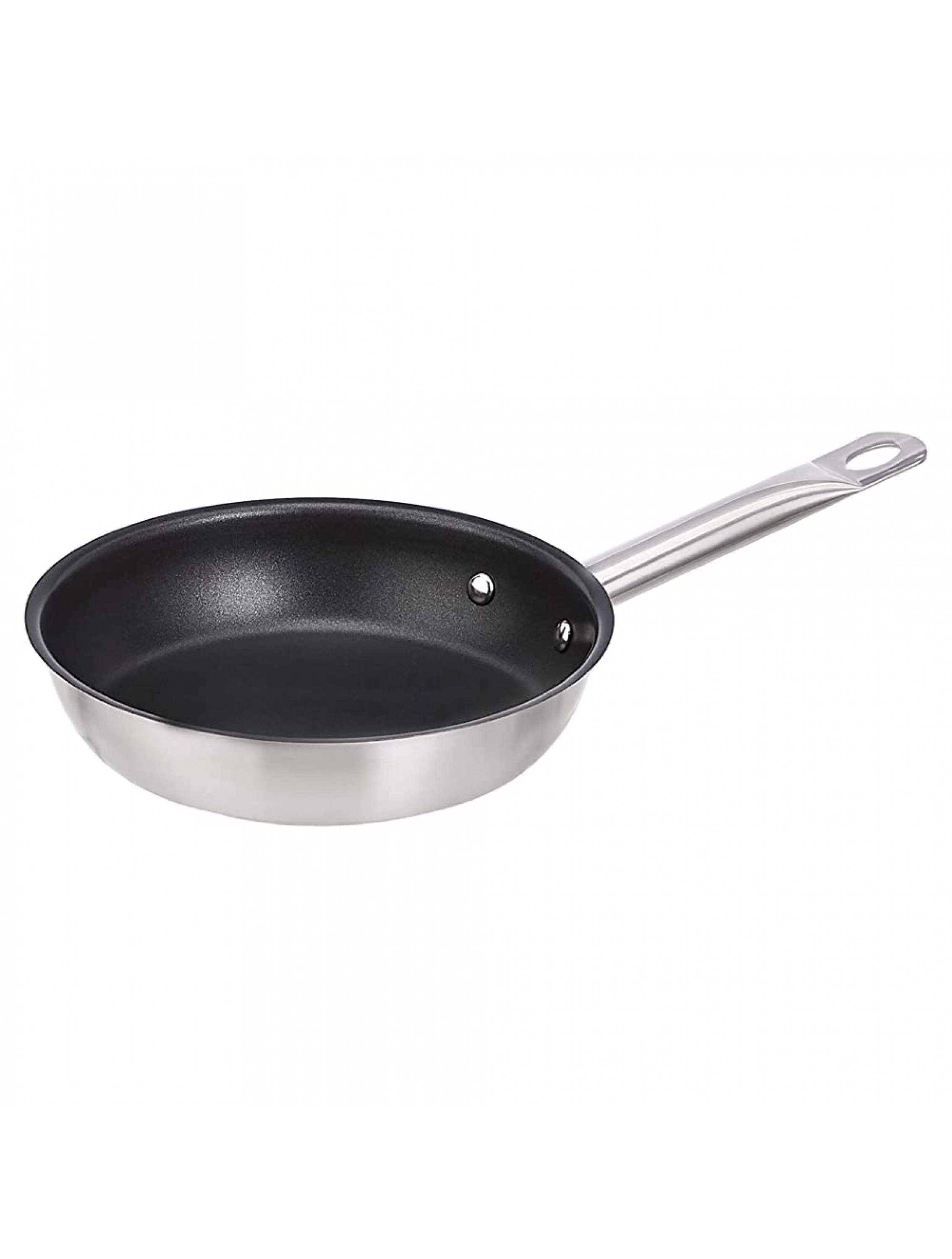 Commercial 8 Non-Stick Stainless Steel Aluminum-Clad Fry Pan with Non-Stick Coating - BR99NKAB6