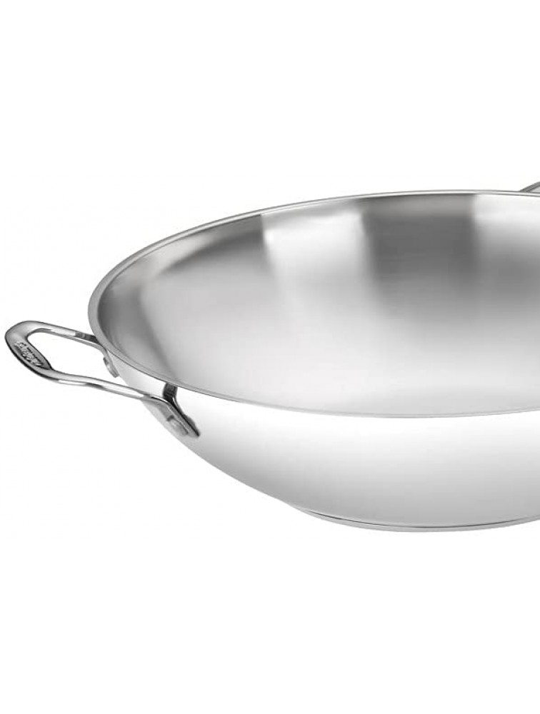 Cuisinart 726-38H Chef's Classic Stainless 14-Inch Stir-Fry Pan with Helper Handle and Glass Cover - B9J6BUPRO