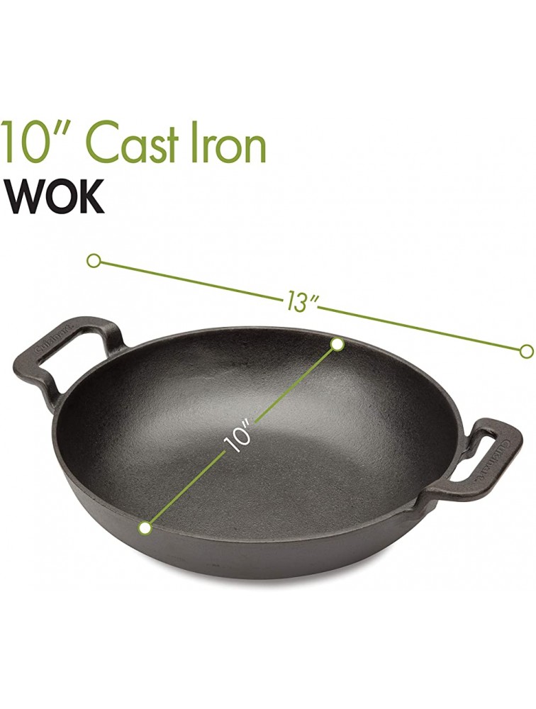 Cuisinart CCW-800 Pre-seasoned Cast Iron Grilling Wok 10 - BYIQ1RZ0T