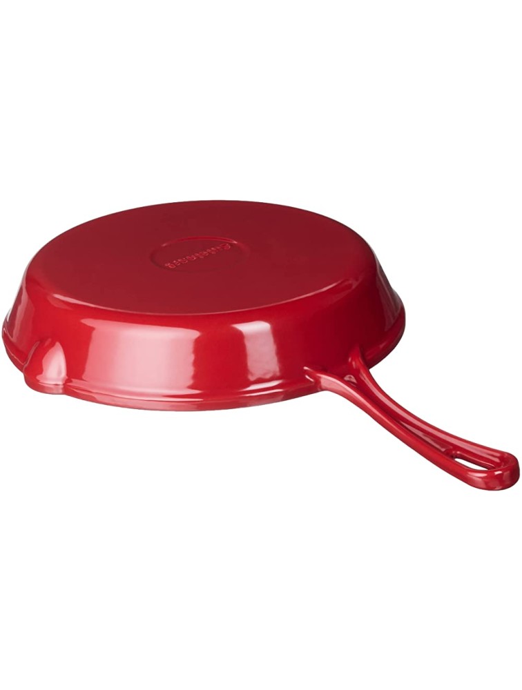Cuisinart Chef's Classic Enameled Cast Iron 10-Inch Round Fry Pan Cardinal Red - BBSQ49ZR5