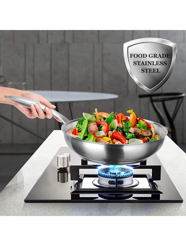 Duxtop Professional Stainless Steel Fry Pan Induction Ready Cookware with Impact-bonded Technology 9.5 Inches - B178G5A7X