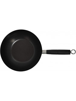 IMUSA USA 9.5" Traditional Carbon Steel Nonstick Coated Wok with Bakelite Handle - BCX41C6M8