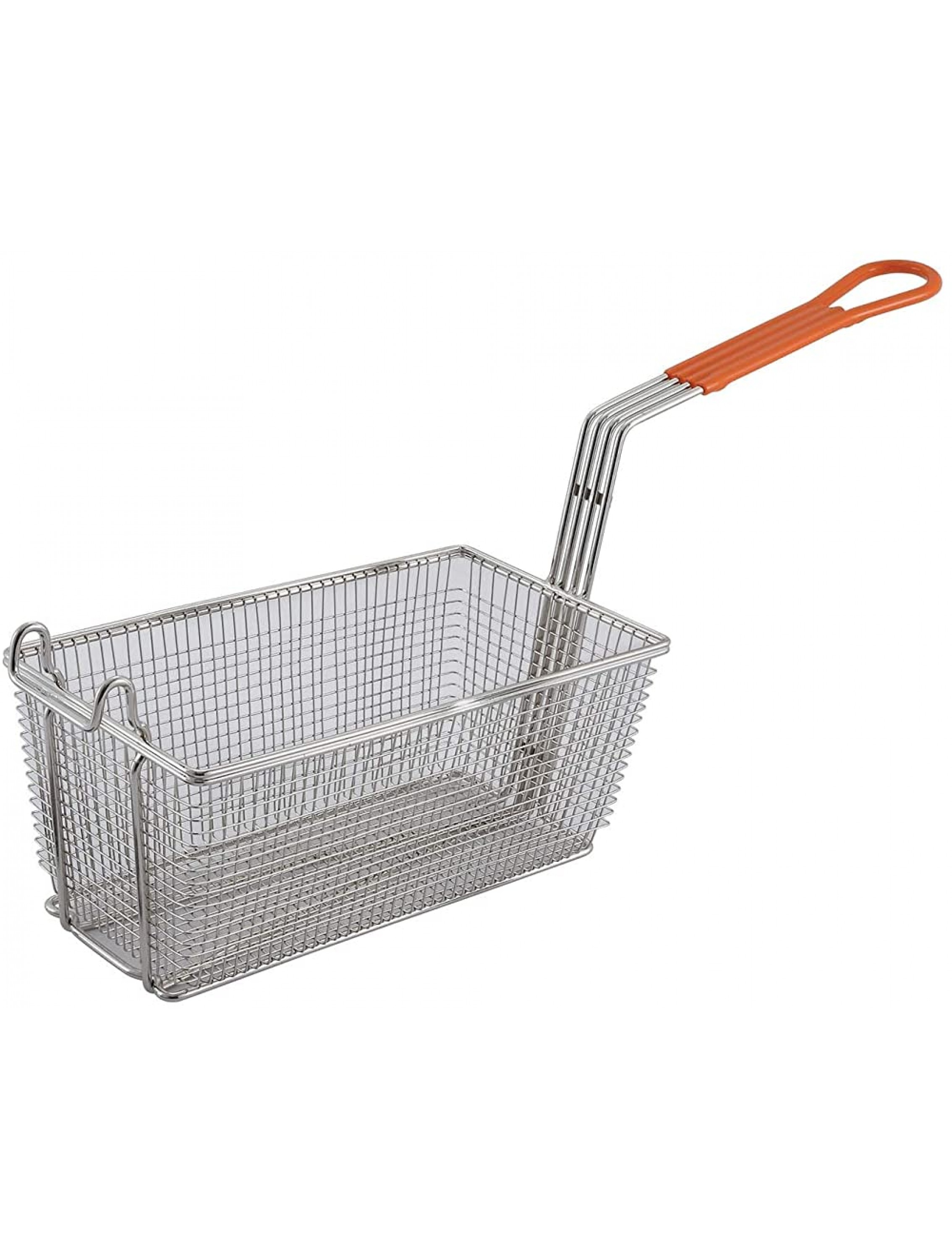 Winco Fry Basket with Orange Handle Medium - BOJZOV723