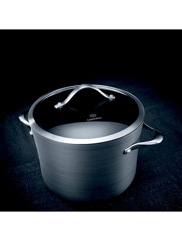Calphalon Contemporary Hard-Anodized Aluminum Nonstick Cookware Stock Pot 8-quart Black - B43G8S8YQ
