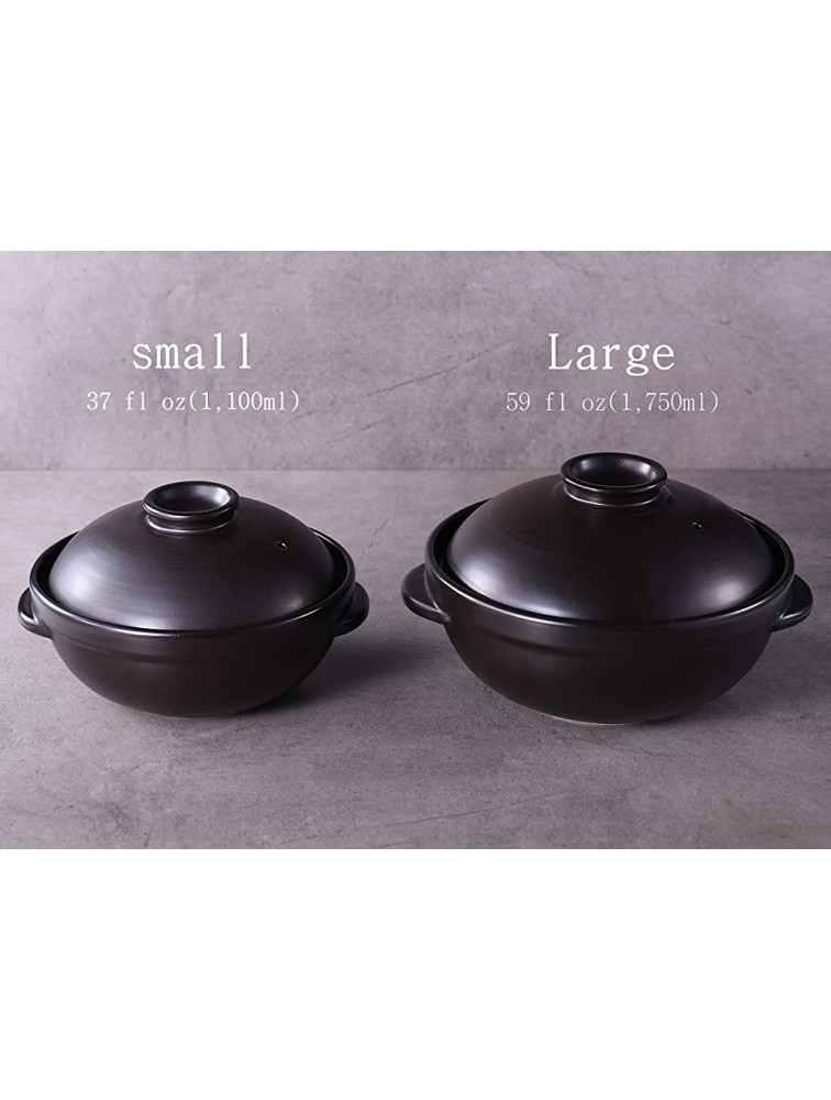 GREATUS Korean Dojagi R Pot Premium Korean stone pot bowl with lid Clay pot for cooking Ceramic Dolsot large - BGM4G8QML