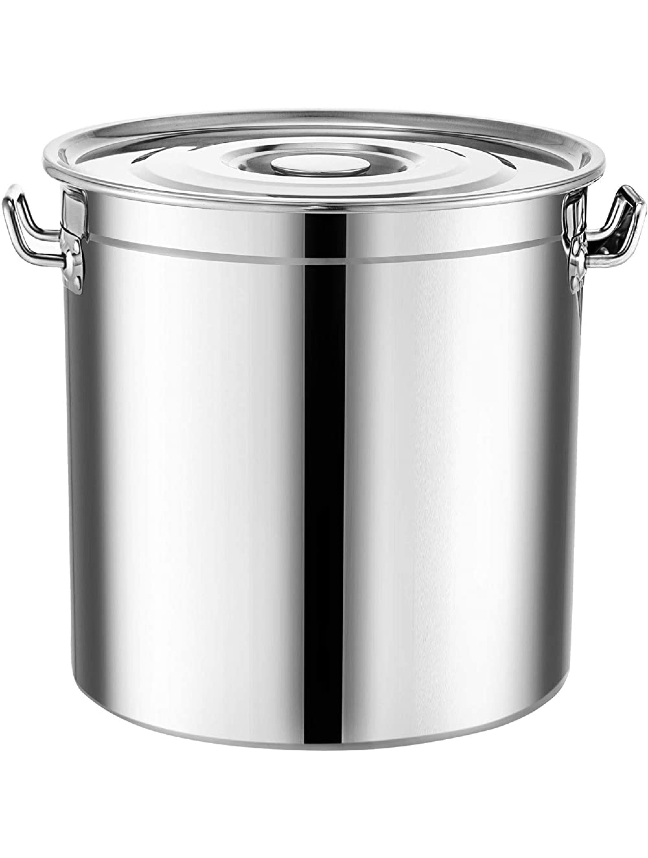 Mophorn Brew kettle Stockpot with Lid Stainless Steel Bot Brewing Home Brewing for Beer Brewing Maple Syrup Stainless Steel Stock Pot Cookware 35 Quart - BK1VQYFZS
