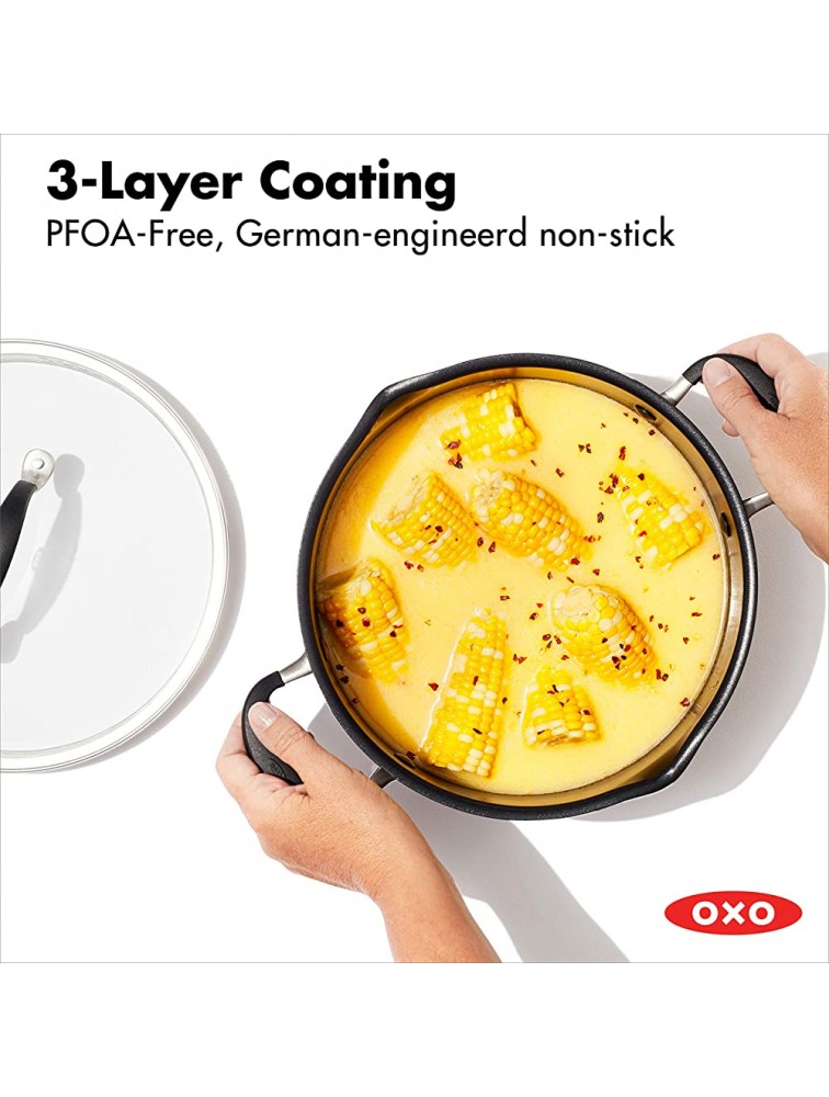 OXO Good Grips Nonstick Black Stockpot with Lid 6QT - B237IOAXV