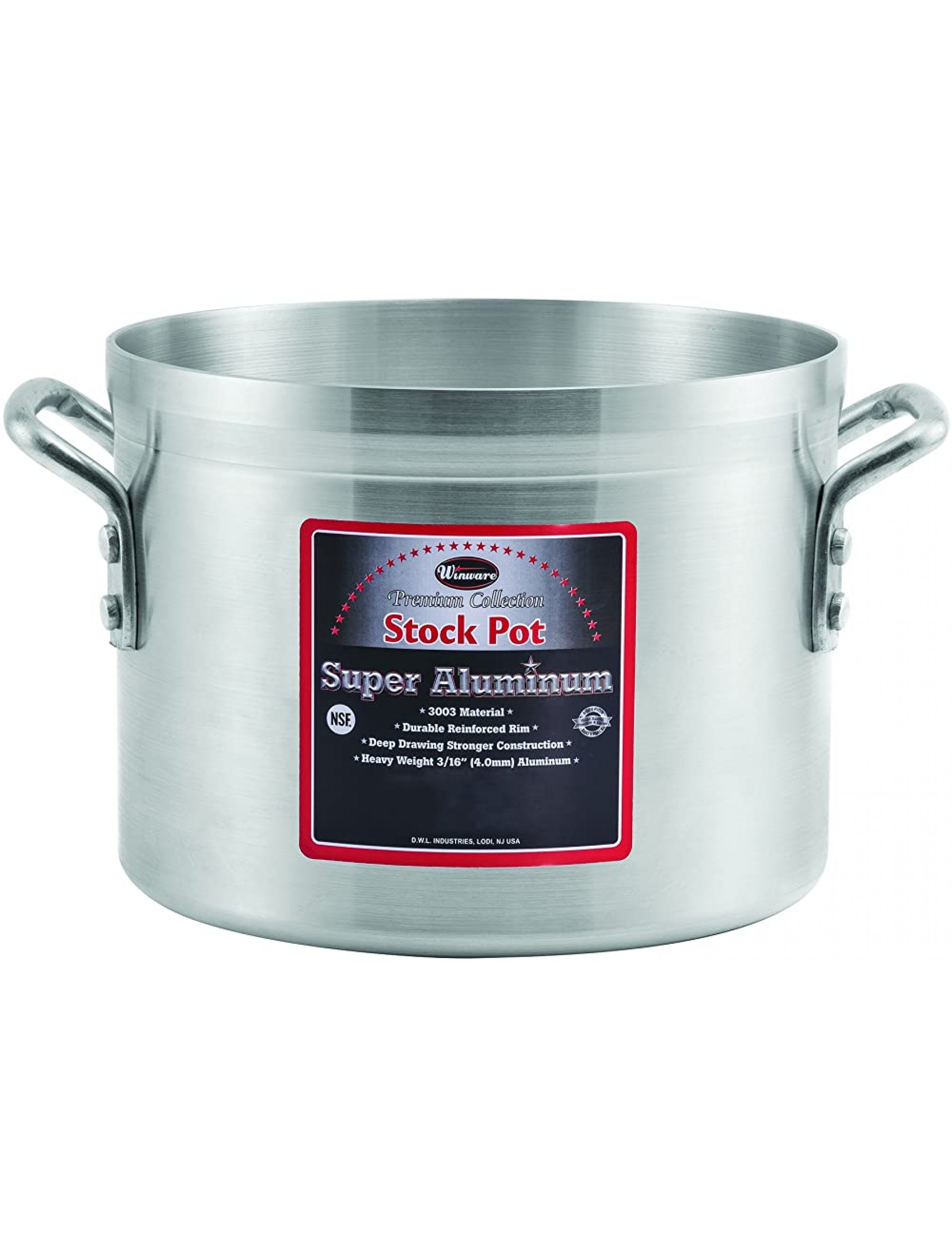 Winco Stock Pot 80-Quart Aluminum - B5N3FCCYV