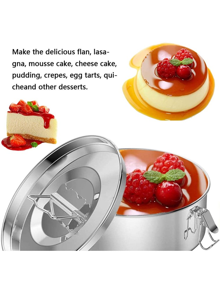 Flan Mold Stainless Steel Flan Pan Mold with Lid62 oz Compatible with Instant Pot 6 qt [3qt 8qt avail] Flanera Flan Maker Quesillera Molde Para Flan Flaneras Moldes Con Tapa - BQCSH1MHT