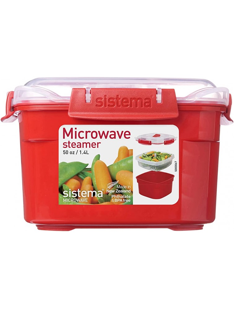Sistema Microwave Collection Steamer Small 50 oz. 1.4 L Red - BY2EI4NFF