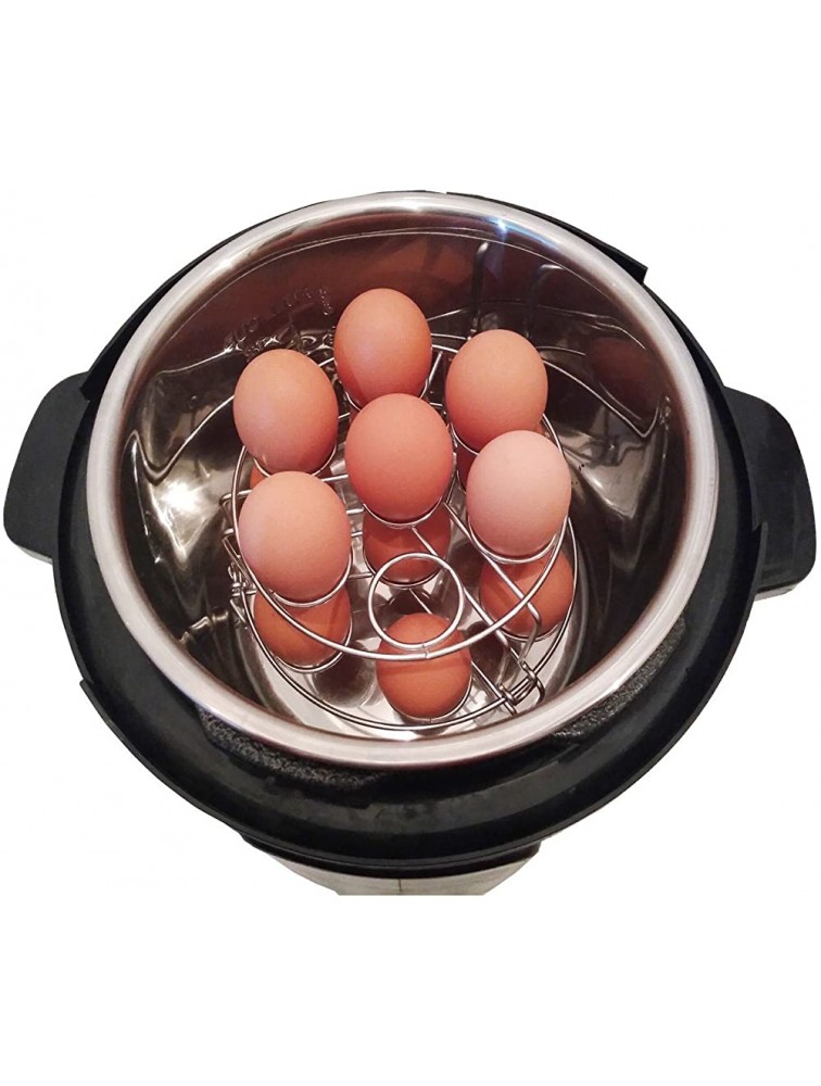 Stainless Steel Egg Steamer Rack for Instant Pot Pressure Cooker Boiling Pot. Stackable Steamer Trays 2 Pack Combo for Eggs and Food. Food Stainless Steamer Rack for Pot - BY0ZSOSZV