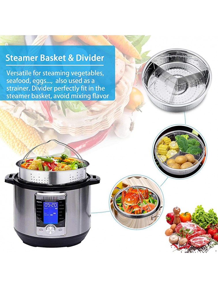 TeamFar Pressure Cooker Accessories 17 Pieces 8 6qt Pot Accessories Set for Instant Air Fryer Crock Pot Healthy & Toxic Free Practical & Functional Dishwasher Safe & Easy Clean - BGQGF40HW