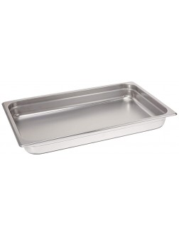 Winco 2.5-Inch Deep Full-Size Anti-Jamming Steam Table Pan 25 Gauge NSF Stainless Steel - BF19JQ76Z