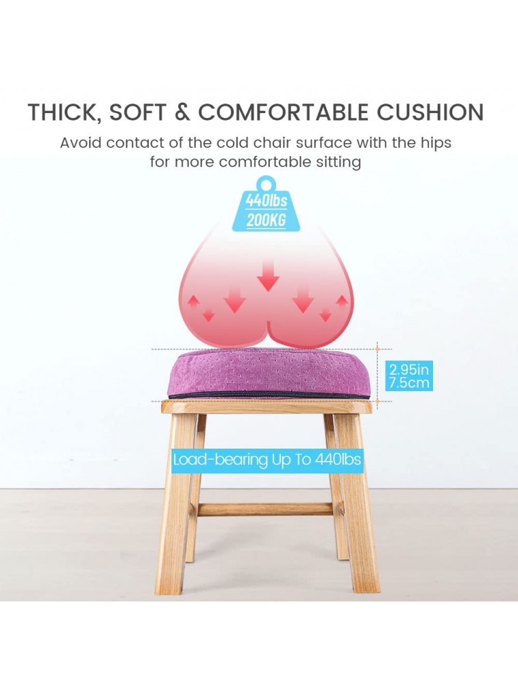 Yoni Steam Seat Wood with Gown V Steam Seat Kit Detox for Women Wooden Vaginial Steaming Stool Chair Set Feminine Vaginal Postpartum Care Handmade with Thick Cushion No Steamer - BWN0R6MSJ