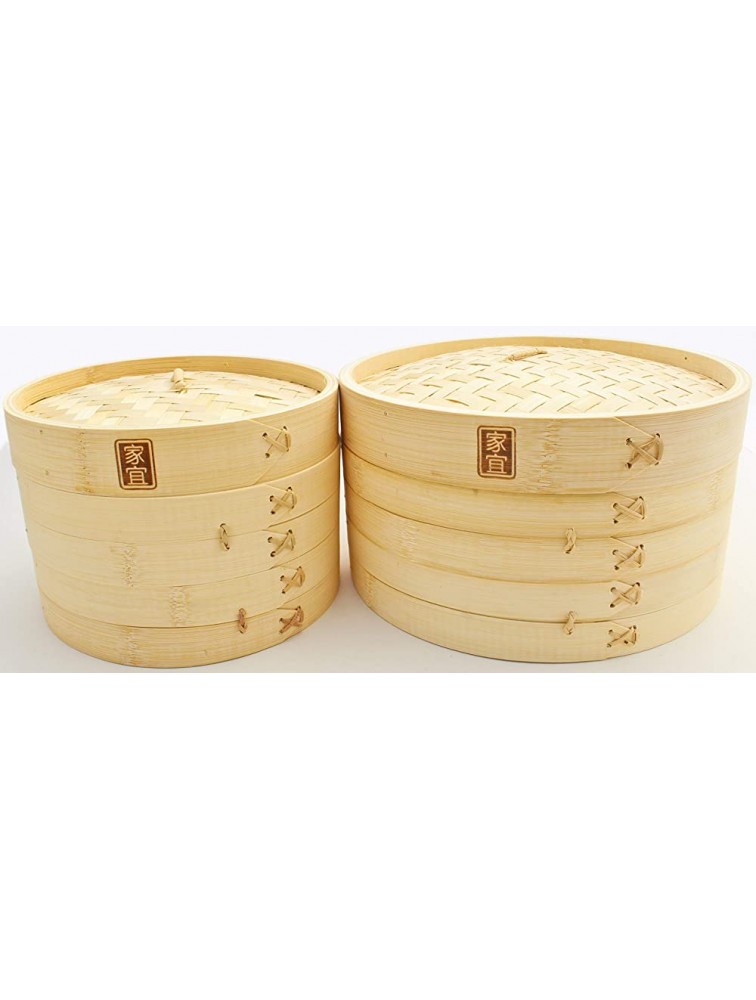 Zoie + Chloe 100% Natural Bamboo Steamer Basket with Bonus Reusable Cotton Liners - BUDT6UQ29