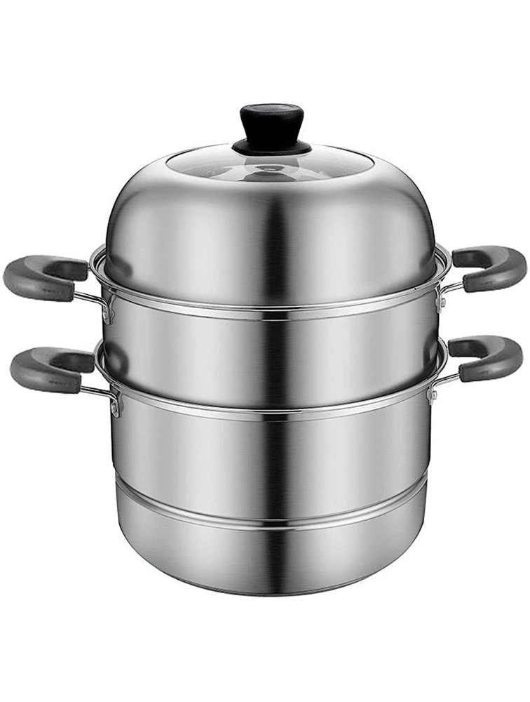 Beeiee Steamer pot for cooking,8.5 Quart,Vegetable steamer,Food steamer,Dumpling steamer,Veggie steamer,Seafood steamer,Fish steamer,Egg steamer,Bun steamer,Steamer cookware,Stainless steel - BZ1ODUDW2