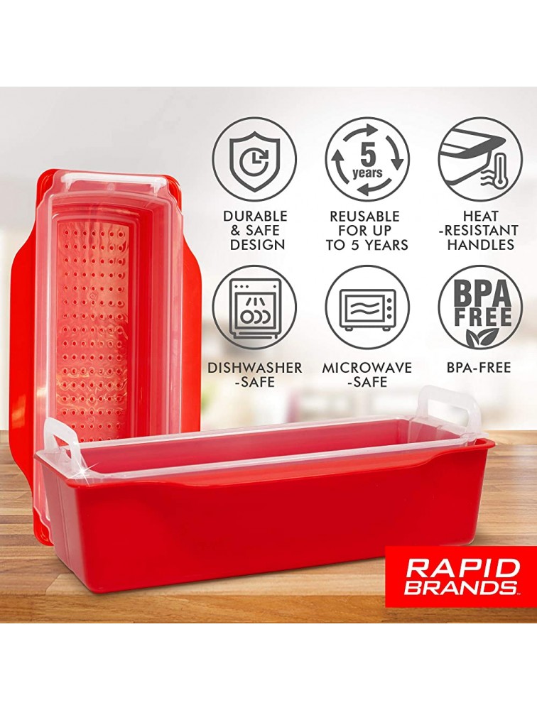 Rapid Pasta Cooker | Microwave Any Pasta in Half the Time | Perfect for Dorm Small Kitchen or Office | Dishwasher-Safe Microwaveable and BPA-Free - BGW216DBM