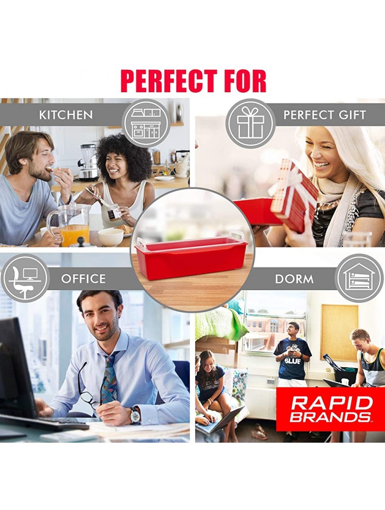 Rapid Pasta Cooker | Microwave Any Pasta in Half the Time | Perfect for Dorm Small Kitchen or Office | Dishwasher-Safe Microwaveable and BPA-Free - BGW216DBM