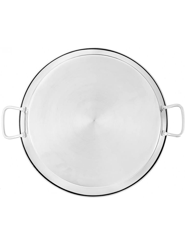 Guison 16-inch Stainless Flat Bottom Paella Pan 40cm - B0TY4ZZ20