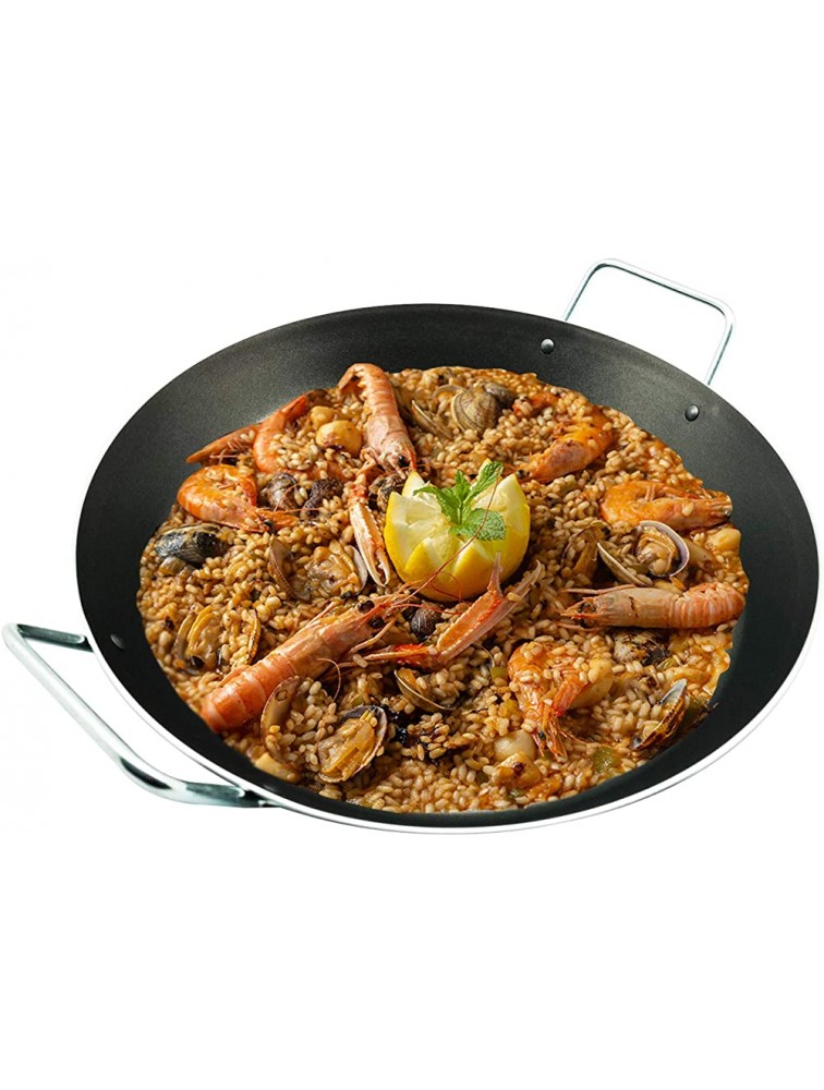 Non-Stick Aluminum Cookware Made in Italy 15.0"38 cm Paella Pan - BSBYFTDXL
