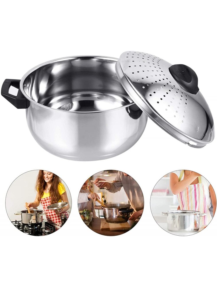 TSTSM Spaghetti Pasta Noodle Pot with Strainer Lid Whole Pasta Corn Lobster Stainless Steel Cooking Pot 16CM - BWFJ4QEKJ