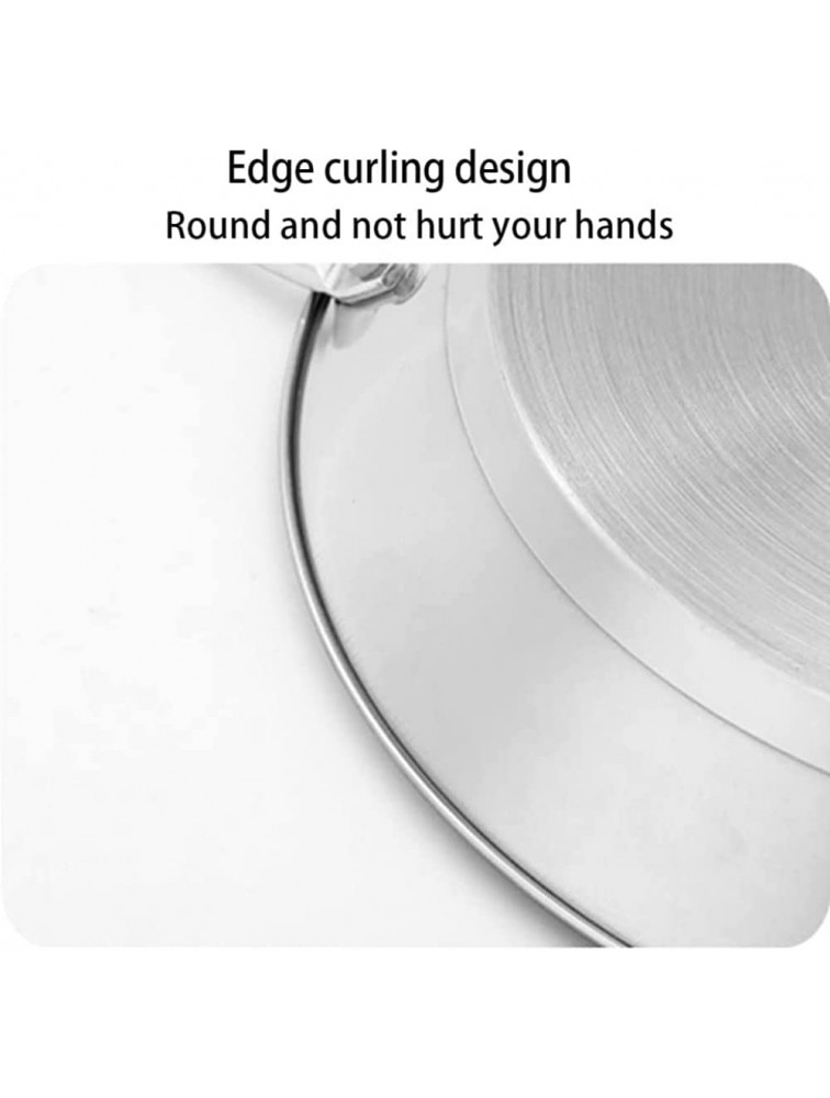 TYKTDD Polished Steel Paella Pan Round Dish for Paella Stainless Steel Material,Non-Stick pan,Universal for Gas Induction Cooker,Easy to Clean Saucepan 28cm-30cm - B9NQVSF9E
