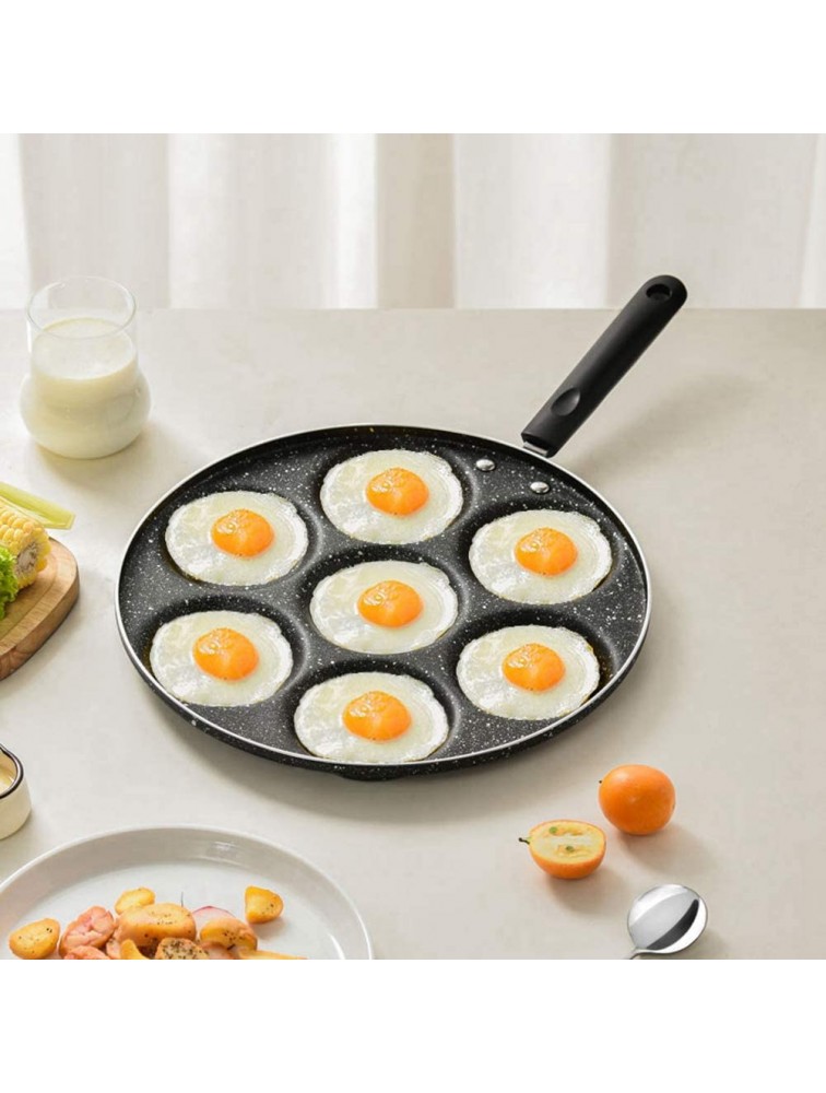 Egg Frying Pan 7-Grid Multi Egg Cooking Pan Non Sticking Plett Pan for Restaurant Hotel Household Kitchen Use - BX1SF0QQ7