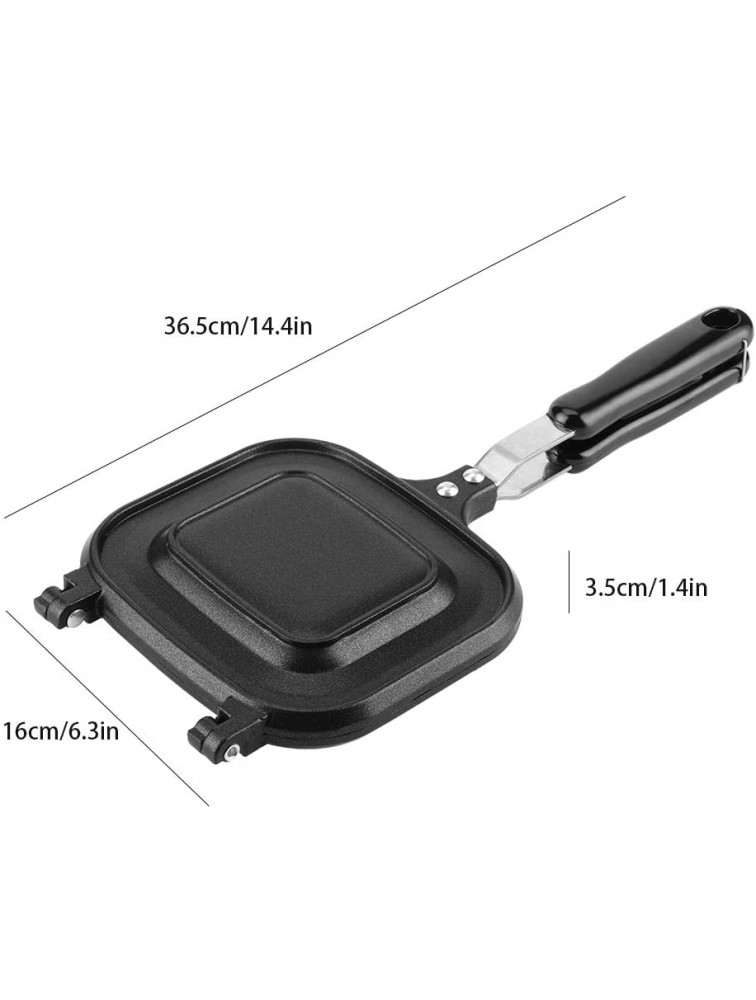 Electric Nonstick Baking Pan Double-Sided Multifunction Sandwich Toaster Breakfast Maker Fry for Home Kitchen Cooking - BXSI30GZN