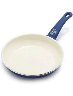 GreenLife Soft Grip Healthy Ceramic Nonstick 8" Frying Pan Skillet PFAS-Free Dishwasher Safe Blue - BDUVME44O