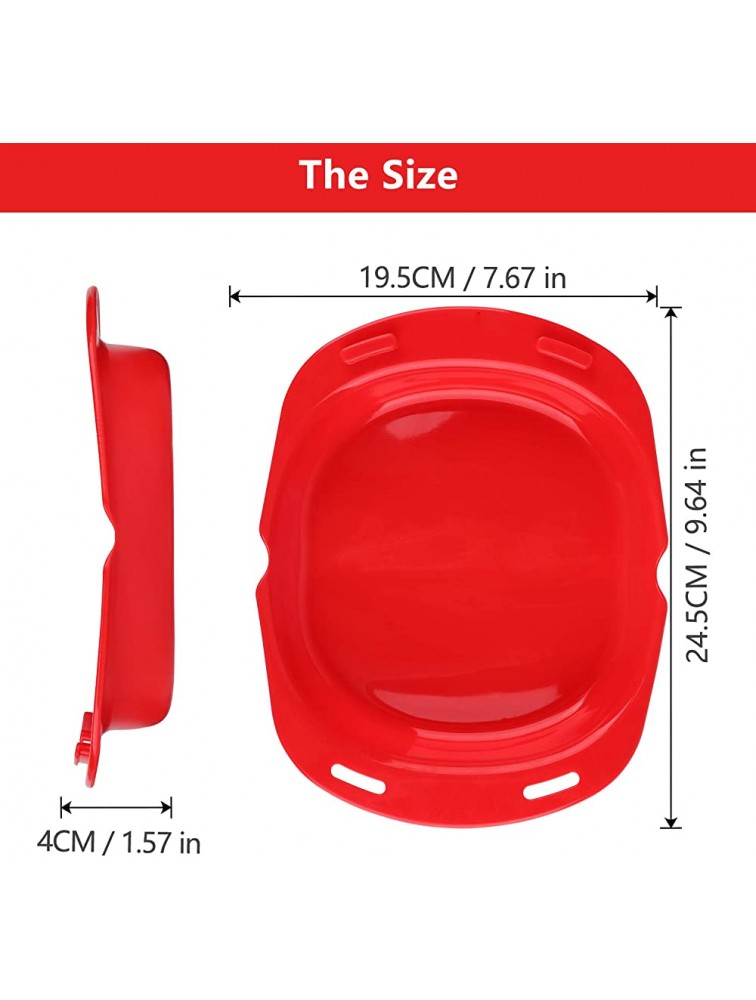 JISON21 Microwave Oven Non Stick Silicone Omelette Maker To Make Egg Roll Omelette Maker Silicone Egg Pancake Molds Egg Omelette for Egg Mcmuffins Non Stick Red - BE493QZZC