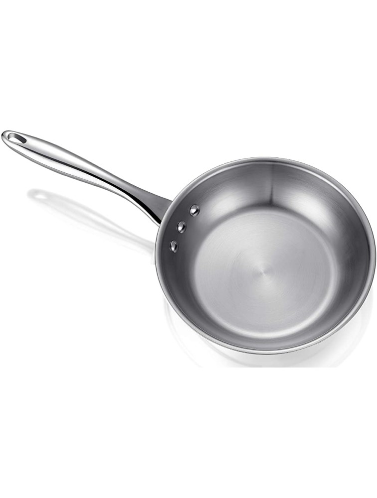 Ozeri 8 Stainless Steel Earth Pan 100% PTFE-Free Restaurant Edition Stainless Interior - BJJ5BJ40L