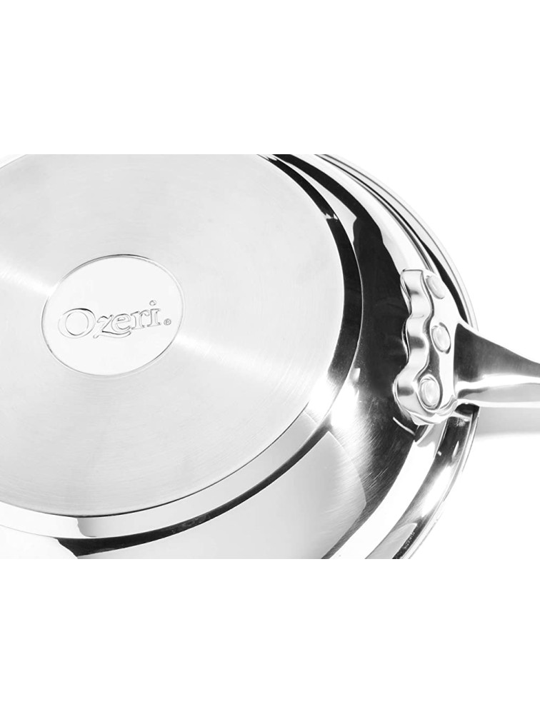 Ozeri 8 Stainless Steel Earth Pan 100% PTFE-Free Restaurant Edition Stainless Interior - BJJ5BJ40L