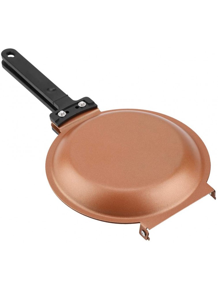 Pancake Maker Dishwasher Safe Specialty Anthracite Nonstick Copper Double Pan Omelette Pan Flip Pan for Home Kitchen - BMRVQW0XZ