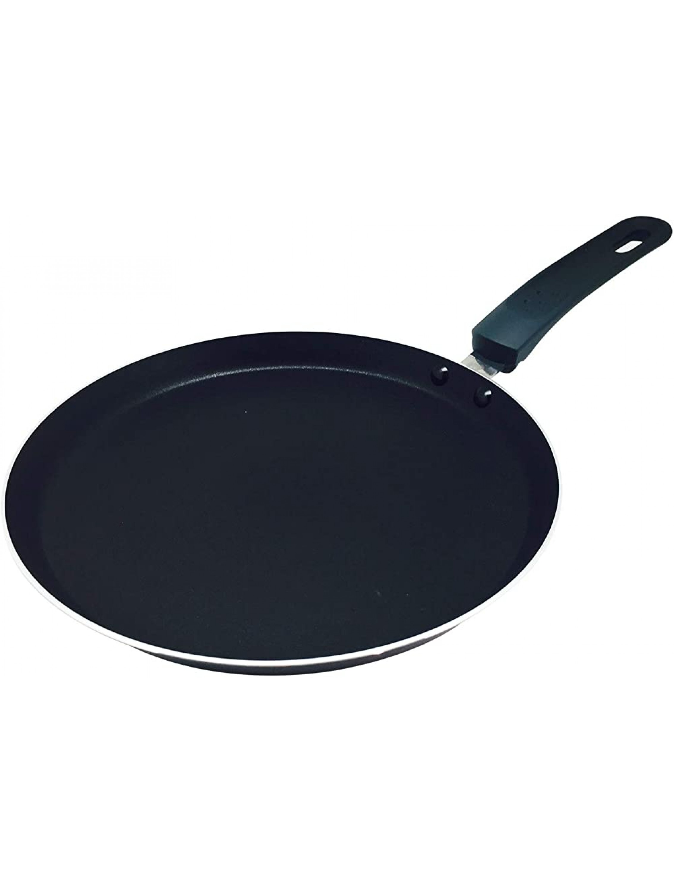 Pancake Omelette Pan by Ricovero Cookware- Double Nonstick Crepe Pan Light Weight Ergonomic Handle Uniform Heat Distribution Dishwasher Safe 8.70 inches Grey - BXM7M905A