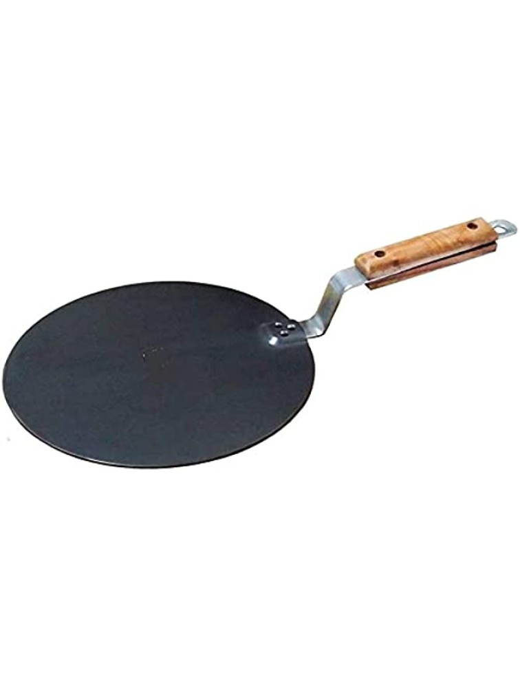 12" Flat Iron Tava for Dosa Making Roti Making with Handle India Style Cooking Pan - B9WCHIR01