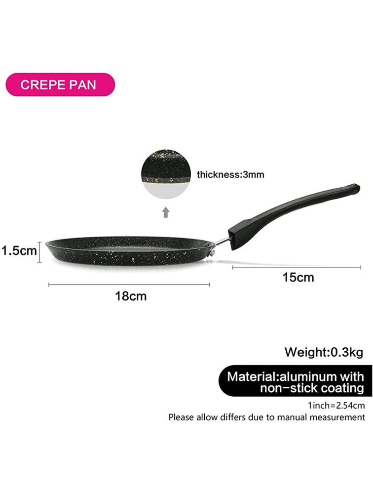 18cm Crepe Pan With Non-stick Coating Aluminium Dot Induction Cooker Pancake Pan Sheet Size : 18cm - BU8QTHDCW