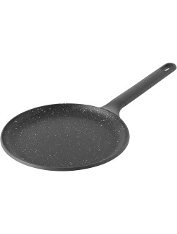 Berghoff GEM Non-Stick Cast Aluminum Pancake Pan 10" 0.53 qt. Black Ferno-Green PFOA Free Coating Stay-Cool Handle Hanging Loop Induction Cooktop Fast Heating Cold Grip System - B2ZDX27HO